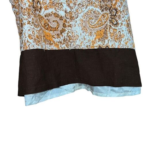 APPRAISAL Peek-a-Boo Embellished Print Lined Top Size XL - Picture 4 of 5